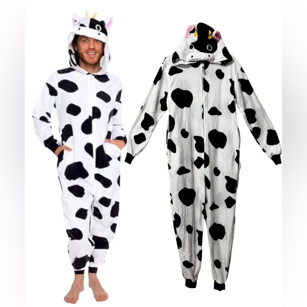 🐮 Funziez! Cow Print Onesie Pajamas (Unisex) costume